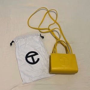 Yellow Small Telfar Shopping Bag